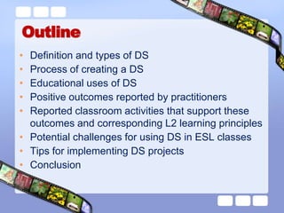 OutlineDefinition and types of DS