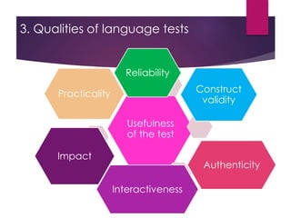 Fundamental concepts and principles in Language Testing | PPTX