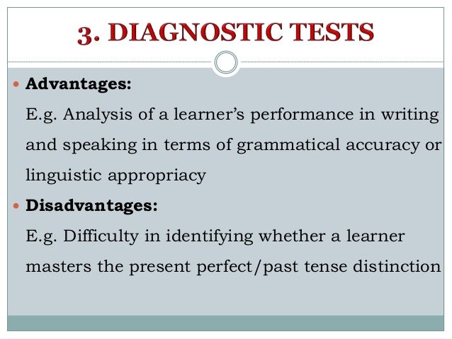 exams and quizzes advantages and disadvantages Appropriate use advantages and disadvantages general advantages of rapid diagnostic tests easy to use, with minimal training required relatively rapid same-day. exams and quizzes advantages and disadvantages Appropriate use advantages and disadvantages general advantages of rapid diagnostic tests easy to use, with minimal training required relatively rapid same-day.