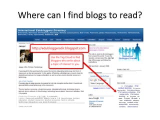 Where can I find blogs to read? 