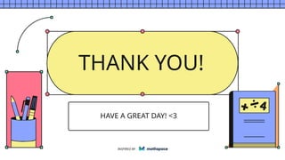 THANK YOU!
HAVE A GREAT DAY! <3
INSPIRED BY
 