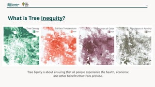 4
What is Tree Inequity?
Tree Equity is about ensuring that all people experience the health, economic
and other benefits ...