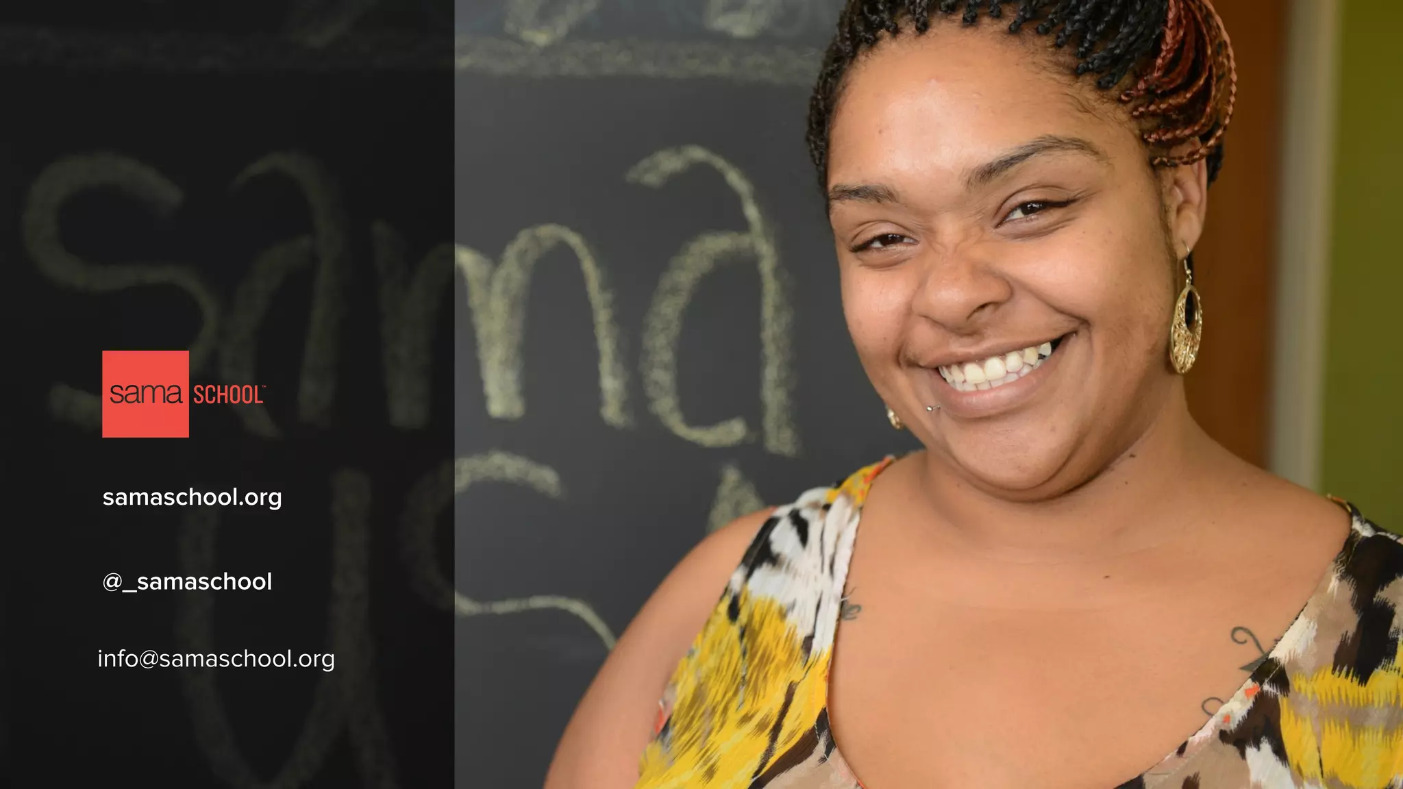 Body text.
Body text.
Main Title
Secondary title
Caption
Ved Photo
samaschool.org
@_samaschool
info@samaschool.org
 