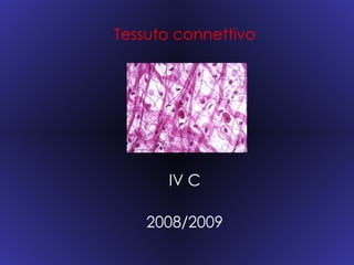 Tessuto connettivo IV C 2008/2009 