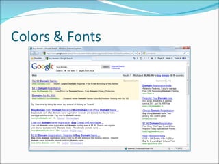 Colors & Fonts