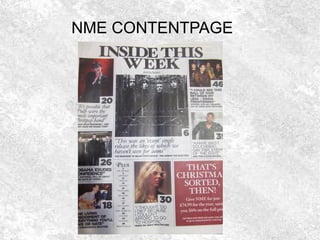 NME CONTENTPAGENME CONTENTPAGE
 
