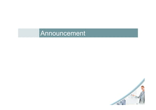 Announcement
 