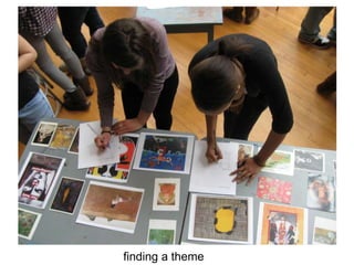 finding a theme
 