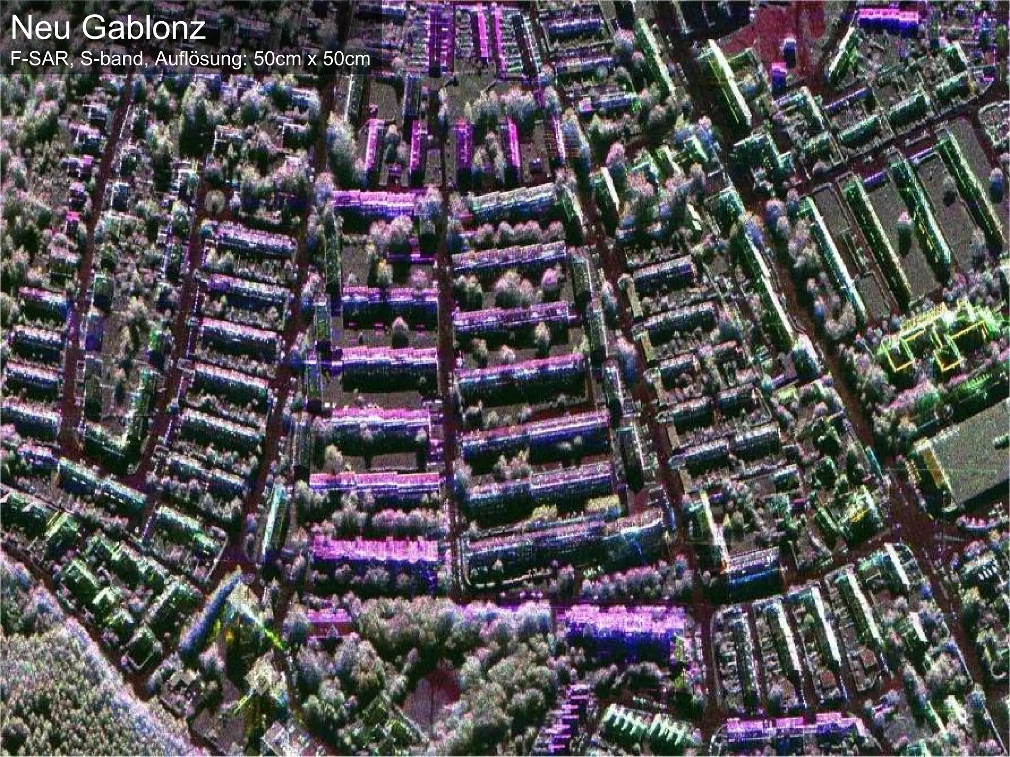 Neu Gablonz
F-SAR, S-band, Auflösung: 50cm x 50cm




                                                     Folie 19 von Tag der offenen Tür 2010
                                        Institut für Hochfrequenztechnik und Radarsysteme > 24.10.2010
 