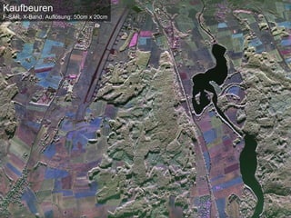 Kaufbeuren
F-SAR, X-Band, Auflösung: 50cm x 20cm




                                                     Folie 16 von Tag der offenen Tür 2010
                                        Institut für Hochfrequenztechnik und Radarsysteme > 24.10.2010
 