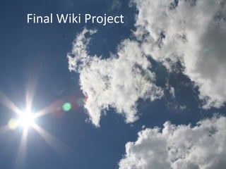 Final Wiki Project 