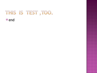 end 