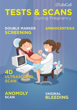 TESTS & SCANS
DOUBLE MARKER
SCREENING
AMNIOCENTESIS
4D
ULTRASOUND
SCAN
VAGINAL
BLEEDING
ANOMOLY
SCAN
During Pregnancy
 