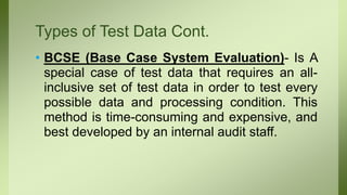 Test Data Approach Test Data Approach | PPTX