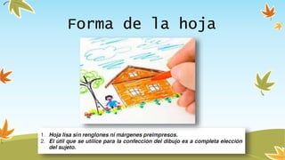 Forma de la hoja
 