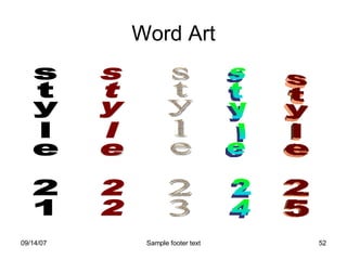 Word Art style 22 style 23 style 21 style 24 style 25 