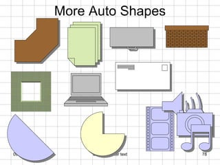 More Auto Shapes 