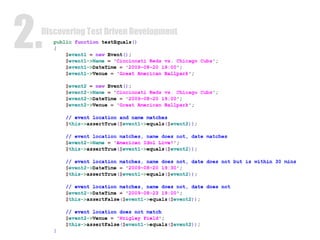 Discovering Test Driven Development 2. 