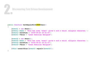 Discovering Test Driven Development 2. Discovering Test Driven Development 2. Discovering Test Driven Development 2. 