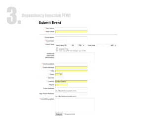 Dependency Injection FTW! 3. 