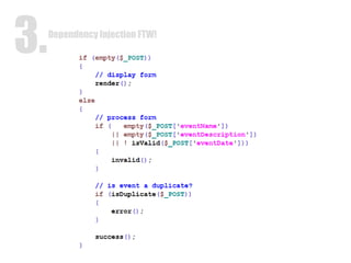 Dependency Injection FTW! 3. 