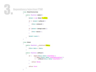 Dependency Injection FTW! 3. Dependency Injection FTW! 3. 