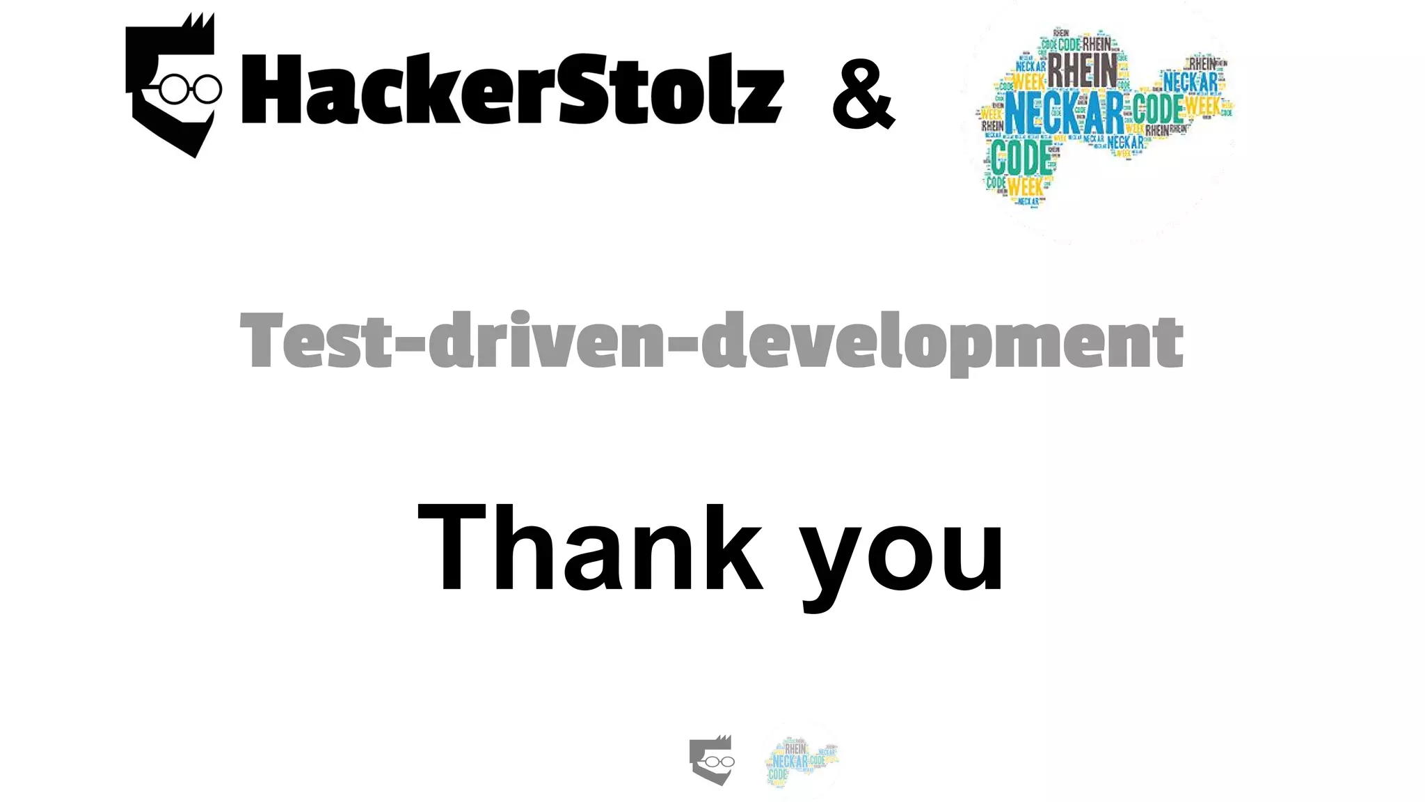 Test-driven-development
Thank you
&
 