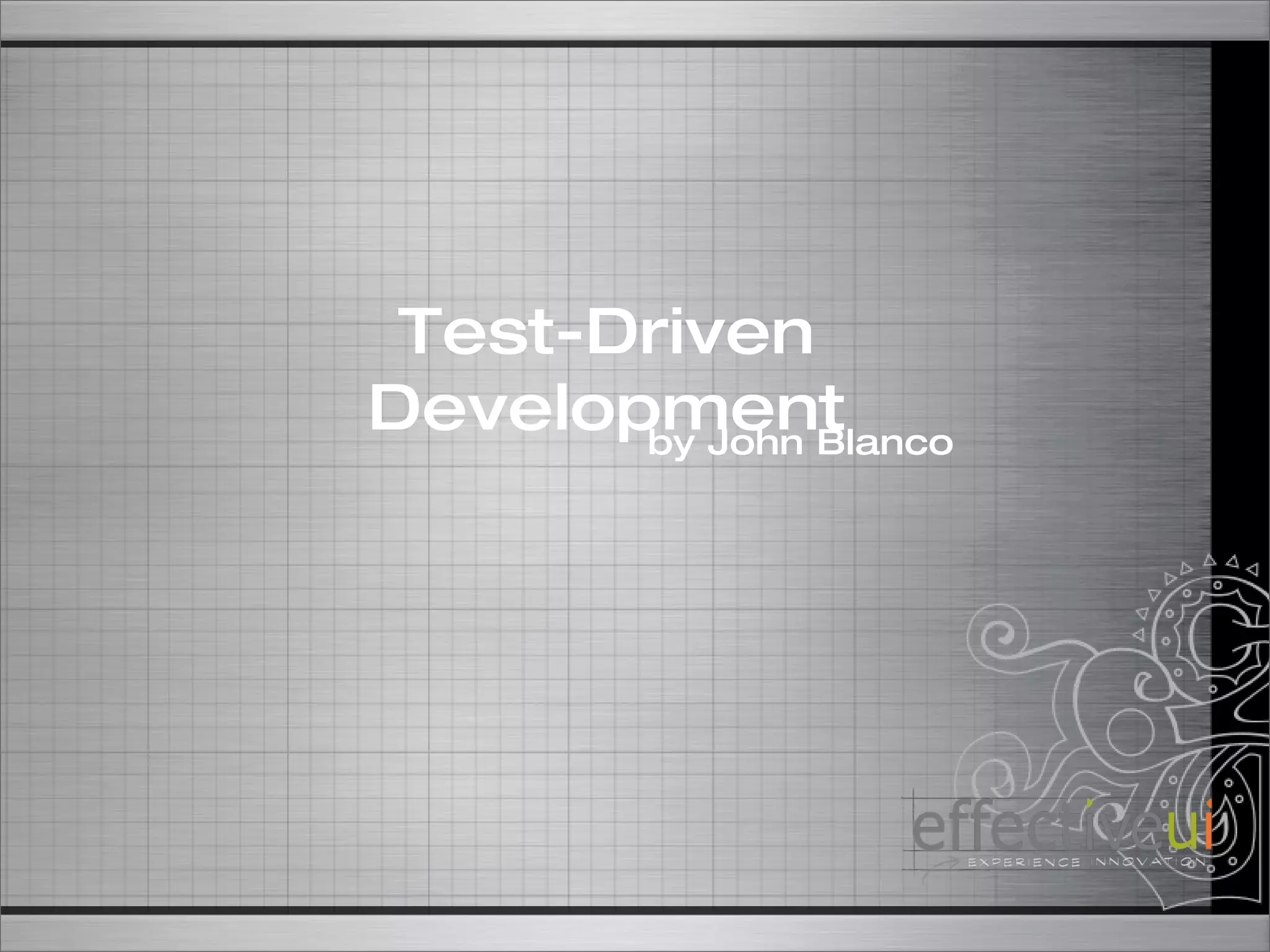 Test-Driven Development by John Blanco 
