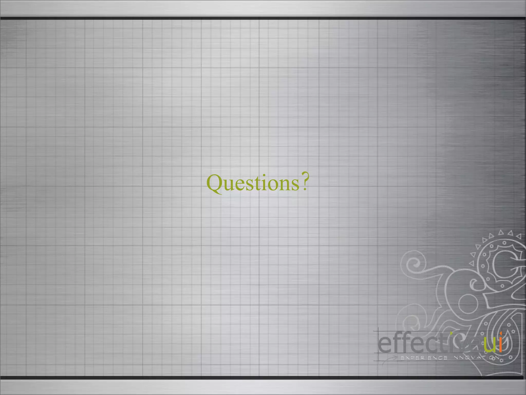 Questions? 