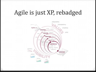 Agile is just XP, rebadged
 