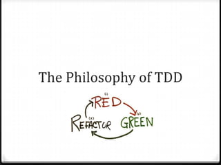 The Philosophy of TDD
 
