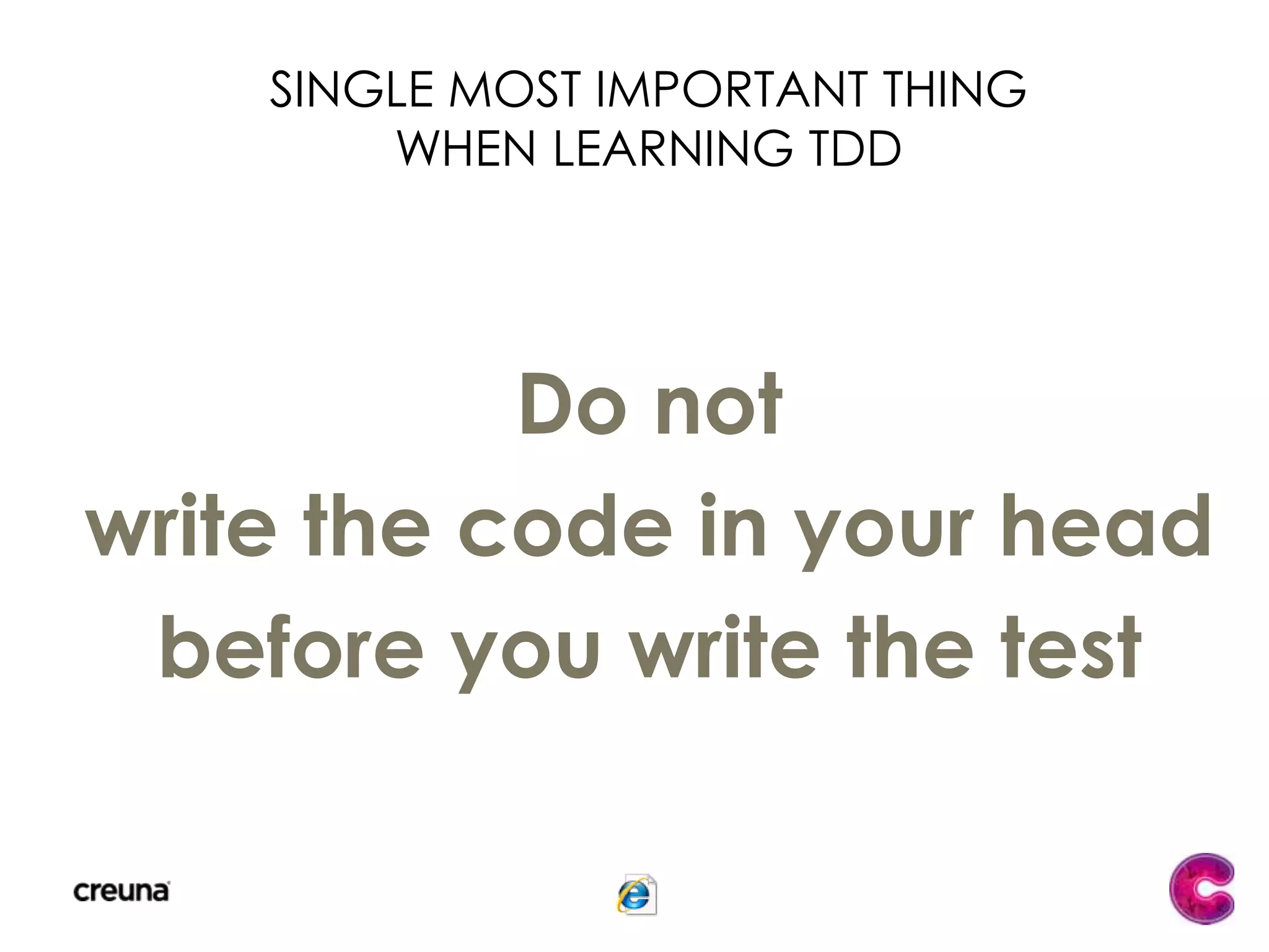 Test-Driven Development (TDD)