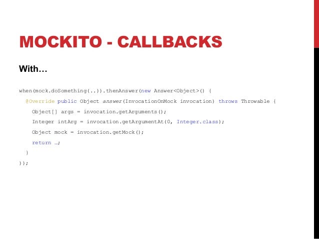 Tutorialspoint Mockito | test driven development Tutorialspoint Mockito | test driven development