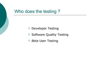 Test Engineering