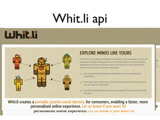 Whit.li api
 