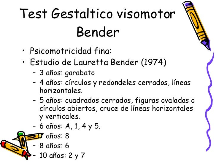 Test Gestaltico Visomotor Bender 7