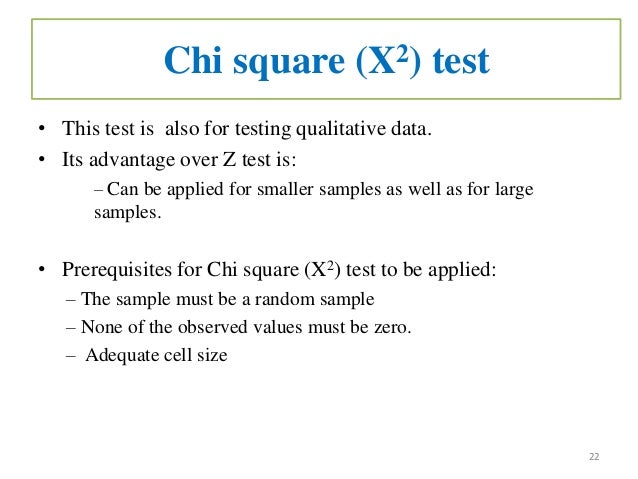 Test Of Significance Z Test Chi Square Test