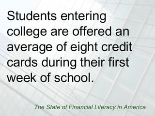 The State of Financial Literacy in America ,[object Object]