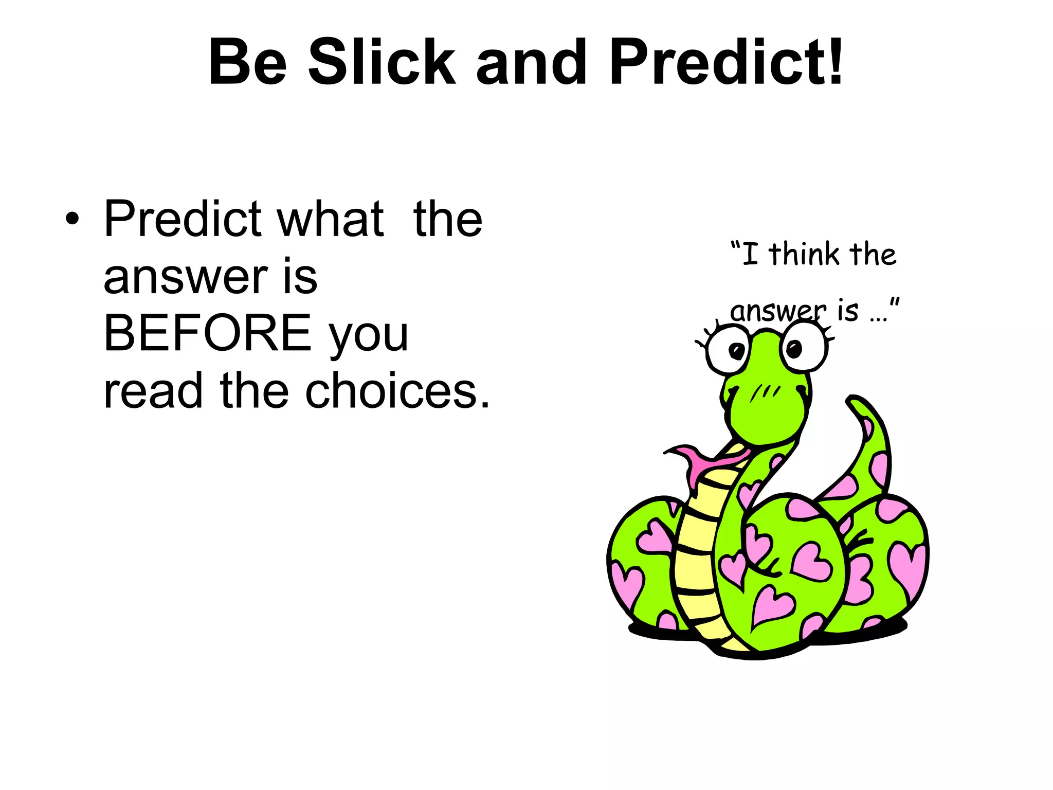 Test Taking Strategies | PPT