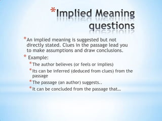 READ THE MAIN IDEA OF THE PASSAGE.