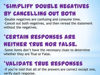 PLAN YOUR TIME, RELAX, AND CONCENTRATE.READ TO LEARN