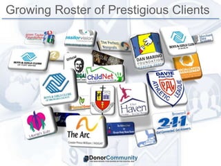 Growing Roster of Prestigious Clients 
