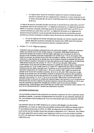 La réforme des pensions dans le secteur privé