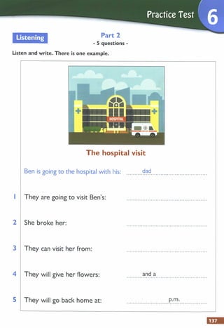 Test 6 Listening Flyers Test 4 Listening Pdf