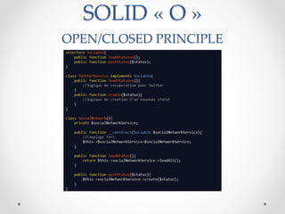 SOLID « O »
OPEN/CLOSED PRINCIPLE
 