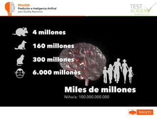 WiseQA
Predicción e Inteligencia Artifical
para Quality Assurance
Miles de millones
Niño/a: 100.000.000.000
6.000 millones
300 millones
160 millones
4 millones
 