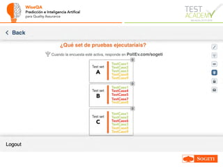 WiseQA
Predicción e Inteligencia Artifical
para Quality Assurance
 