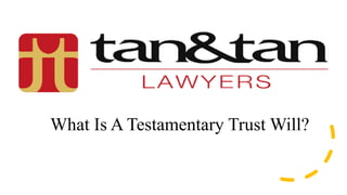 What Is A Testamentary Trust Will?
 