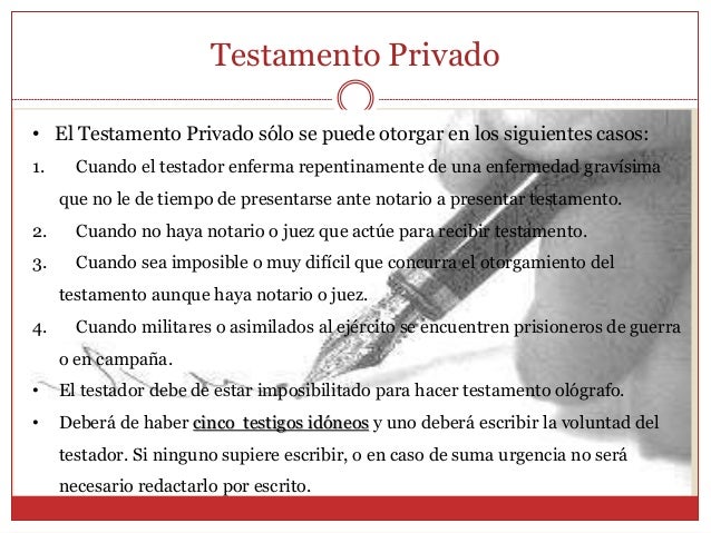 Testamentos Especiales