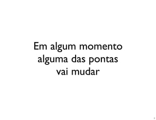 Em algum momento
 alguma das pontas
     vai mudar



                     7
 